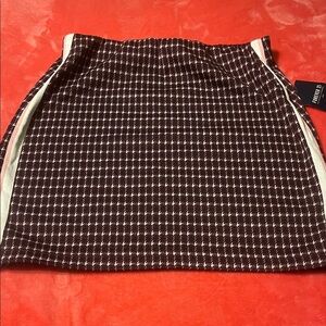 Forever 21 Black and White Checkered Mini Skirt